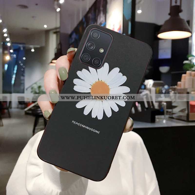 Kotelo, Kuori Samsung Galaxy A71 Kohokuviointi Sarjakuva Tähti Dekompressointi Mustat
