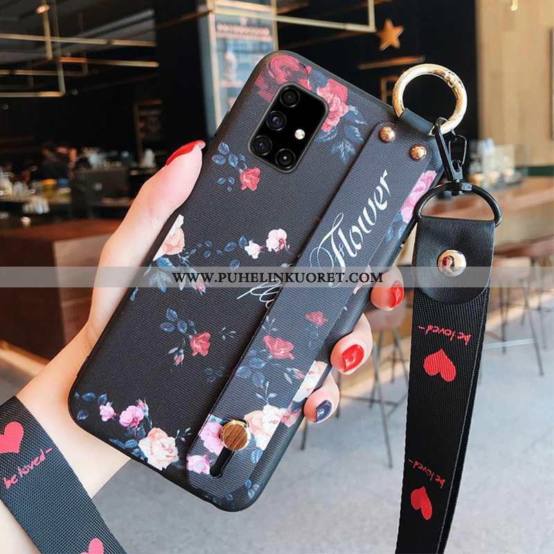 Kuori, Kuoret Samsung Galaxy A71 Suojaus Pesty Suede Tähti All Inclusive Puhelimen Mustat