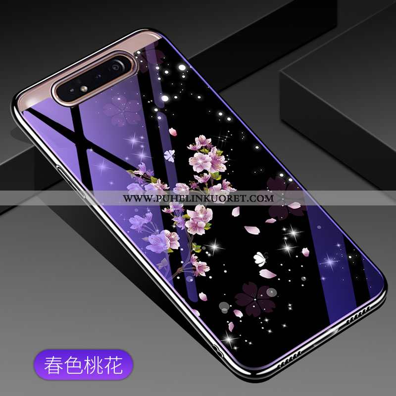 Kuoret, Kotelo Samsung Galaxy A80 Suuntaus Suojaus Kuori Puhelimen Lasi Violetti