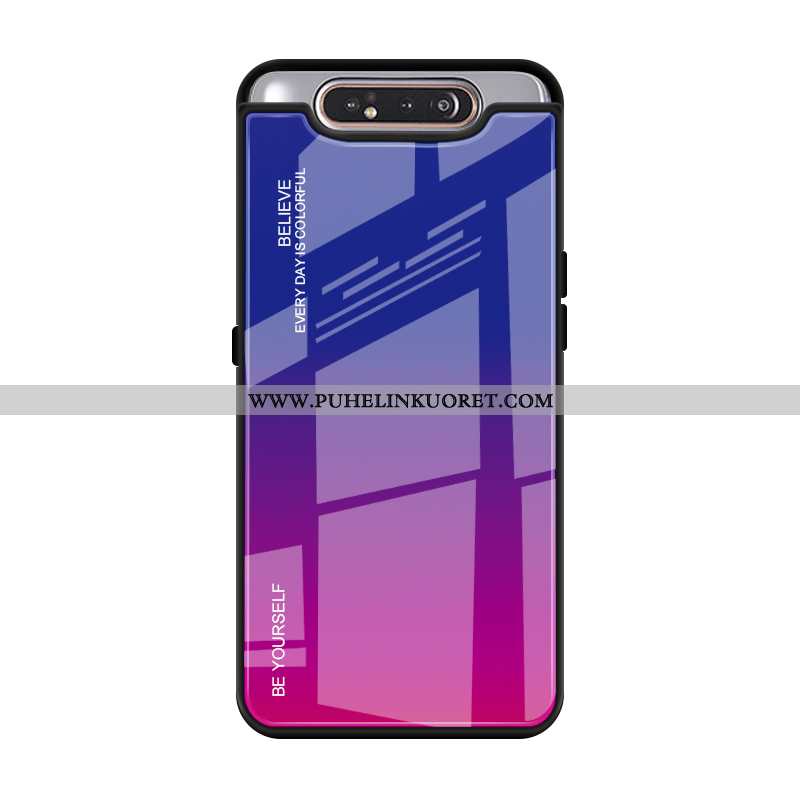 Kotelo, Kuori Samsung Galaxy A80 Luova Suojaus Takakansi Murtumaton All Inclusive Violetti