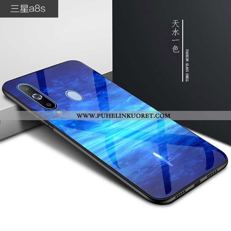 Kuoret, Kotelo Samsung Galaxy A8s Persoonallisuus Suuntaus Puhelimen Suojaus Musta Mustat