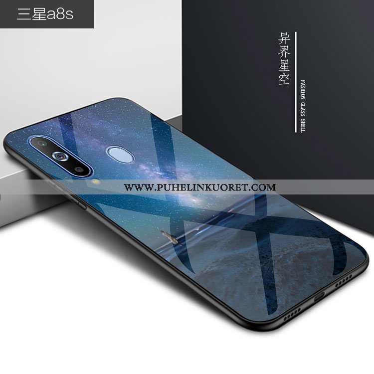 Kuoret, Kotelo Samsung Galaxy A8s Persoonallisuus Suuntaus Puhelimen Suojaus Musta Mustat