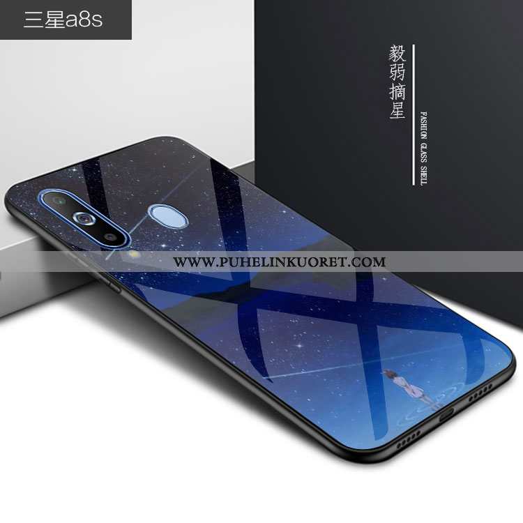 Kuoret, Kotelo Samsung Galaxy A8s Persoonallisuus Suuntaus Puhelimen Suojaus Musta Mustat