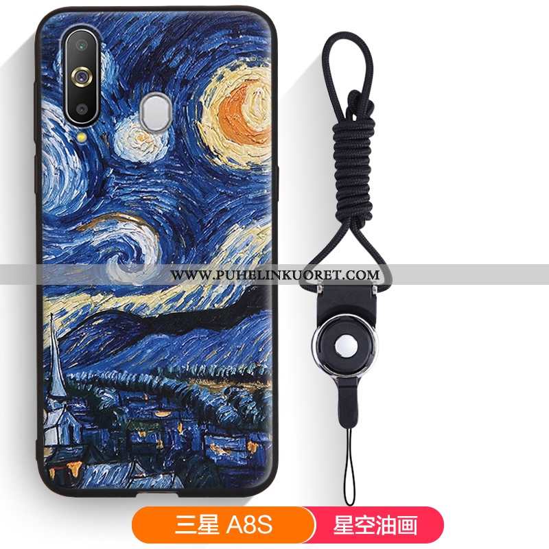 Kuori, Kuoret Samsung Galaxy A8s Pesty Suede Persoonallisuus Kuori Puhelimen Tähti Keltaiset