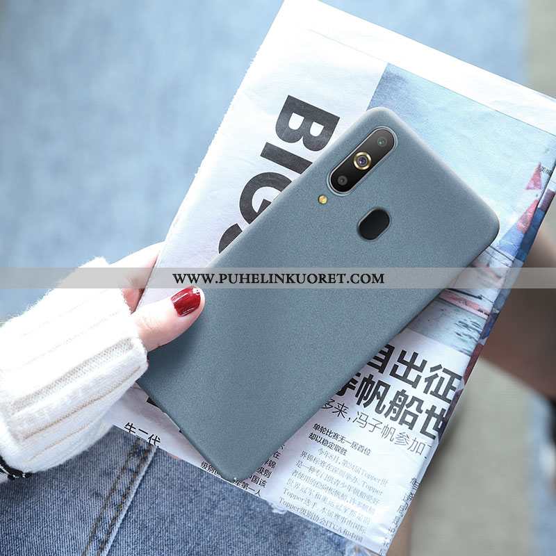 Kuori, Kuoret Samsung Galaxy A8s Suojaus Pesty Suede Kuori Punainen Kotelo