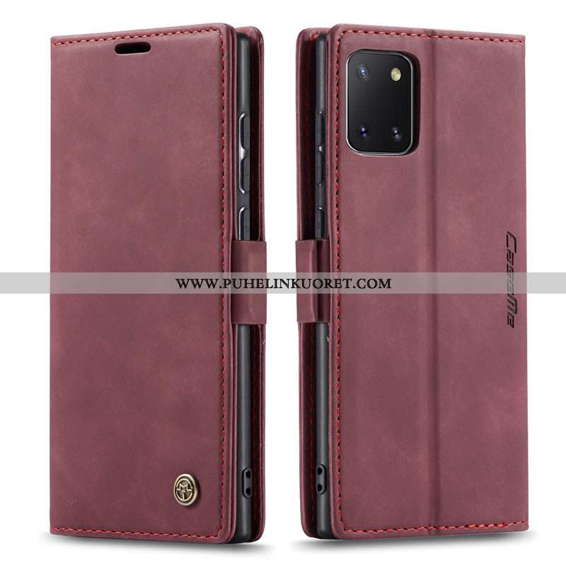 Kuori, Kuoret Samsung Galaxy Note 10 Lite Luova Nahkakuori Kuori Murtumaton Khaki