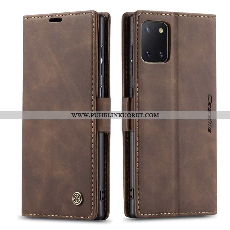 Kuori, Kuoret Samsung Galaxy Note 10 Lite Luova Nahkakuori Kuori Murtumaton Khaki