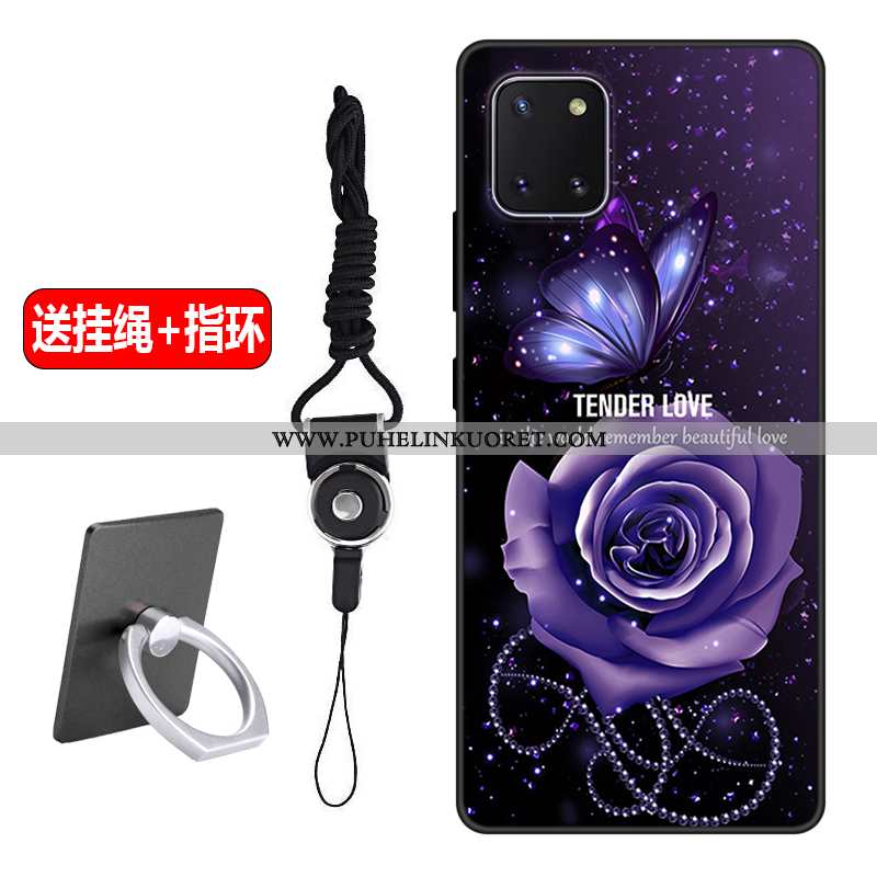 Kuoret, Kotelo Samsung Galaxy Note 10 Lite Suojaus Pesty Suede Sarjakuva Puhelimen Kuori Violetti