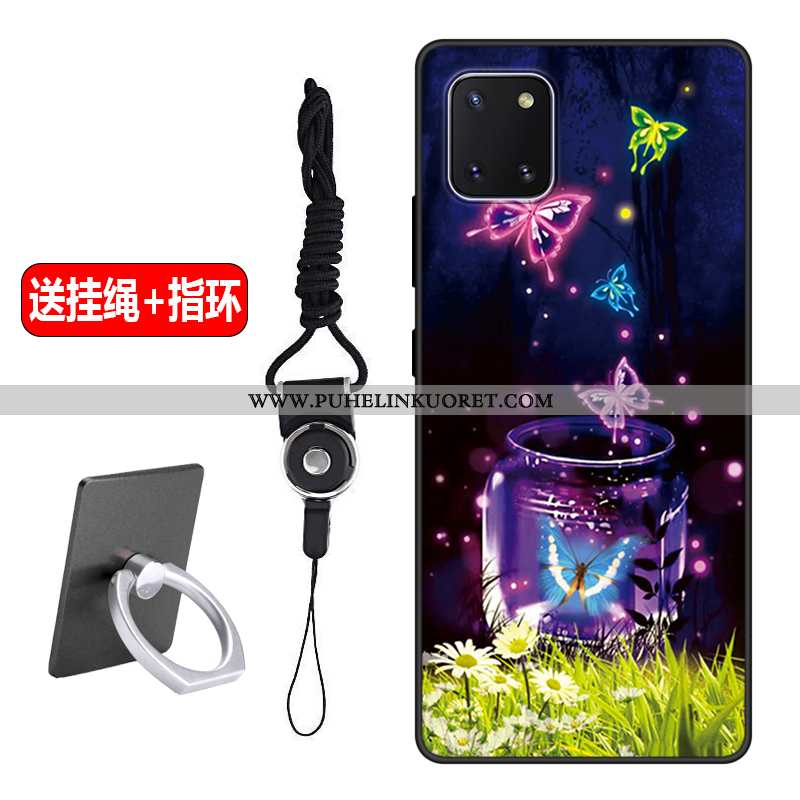 Kuoret, Kotelo Samsung Galaxy Note 10 Lite Suojaus Pesty Suede Sarjakuva Puhelimen Kuori Violetti