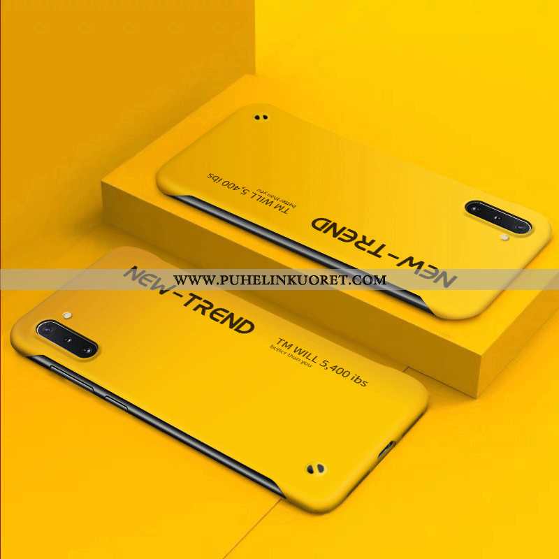 Kuori, Kuoret Samsung Galaxy Note 10 Suojaus Pesty Suede Keltainen Murtumaton Valo Keltaiset