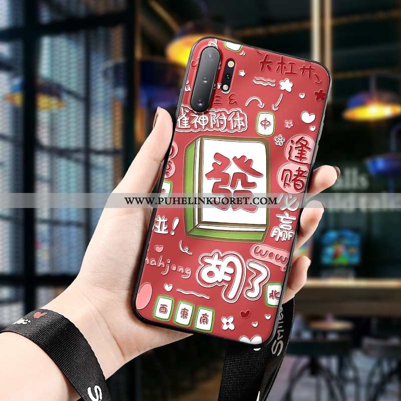 Kuori, Kuoret Samsung Galaxy Note 10+ Suojaus Kohokuviointi Silikoni Tähti Ihana Punainen