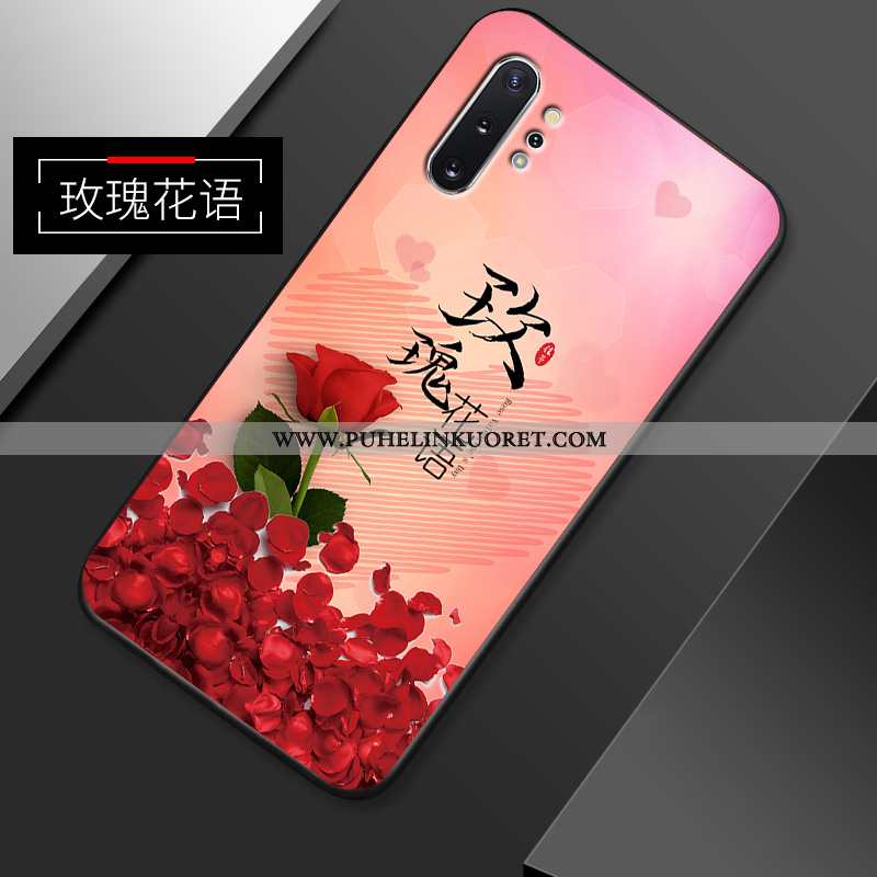 Kuori, Kuoret Samsung Galaxy Note 10+ Suojaus Pesty Suede Kuori Kotelo Ripustettavat Koristeet Pinkk