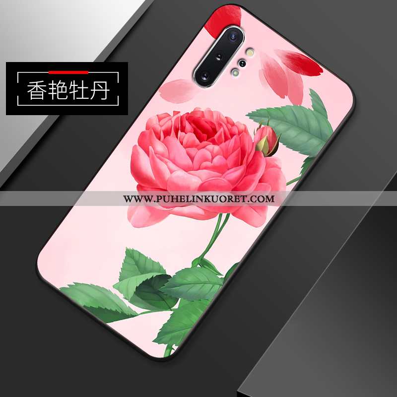 Kuori, Kuoret Samsung Galaxy Note 10+ Suojaus Pesty Suede Kuori Kotelo Ripustettavat Koristeet Pinkk