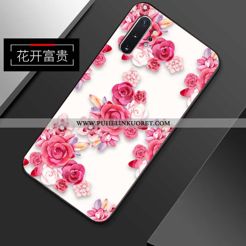 Kuori, Kuoret Samsung Galaxy Note 10+ Suojaus Pesty Suede Kuori Kotelo Ripustettavat Koristeet Pinkk