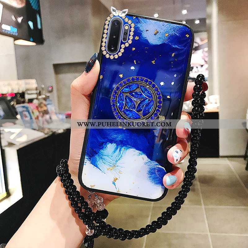 Kuori, Kuoret Samsung Galaxy Note 10+ Suojaus Rhinestone Inlay Net Red Punainen All Inclusive