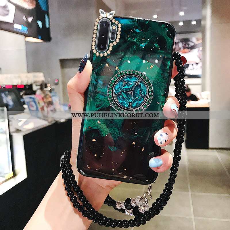 Kuori, Kuoret Samsung Galaxy Note 10+ Suojaus Rhinestone Inlay Net Red Punainen All Inclusive