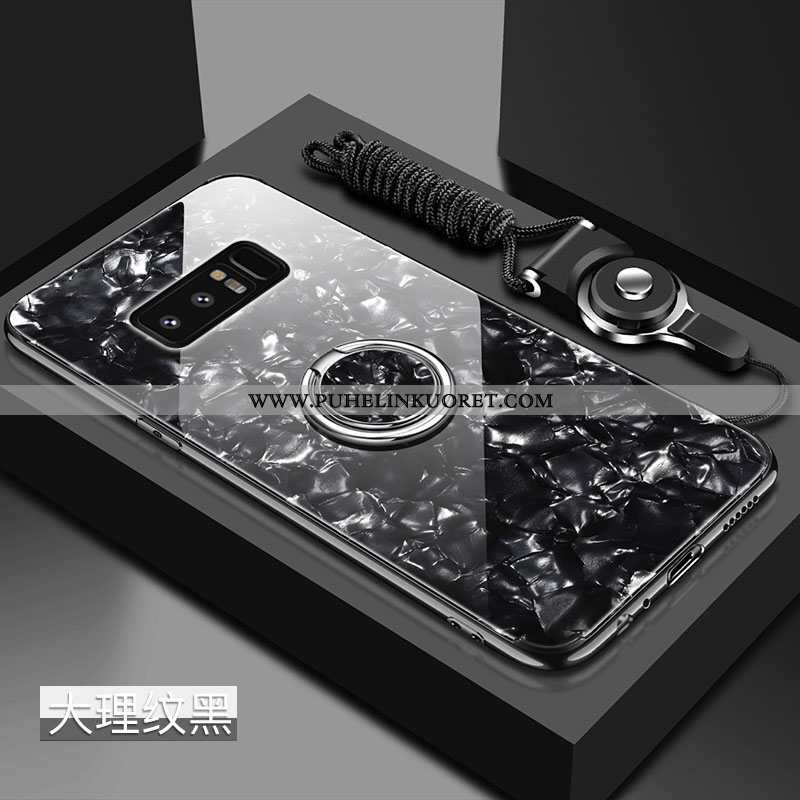 Kuori, Kuoret Samsung Galaxy Note 8 Pehmeä Neste Suojaus Tähti Kuori Lasi Mustat
