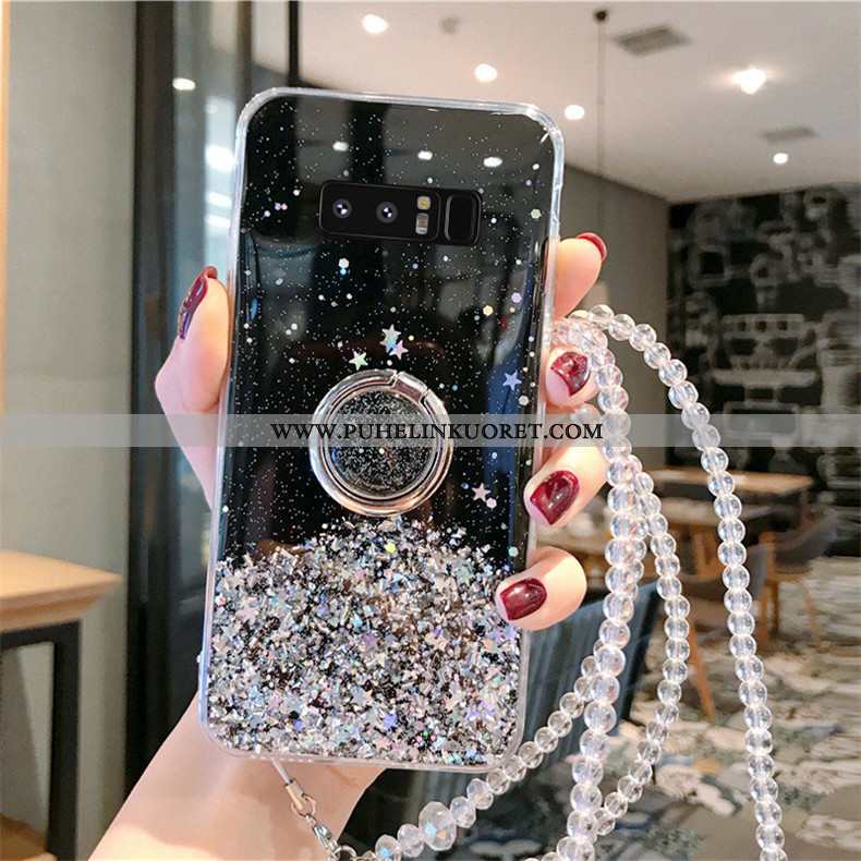 Kuoret, Kotelo Samsung Galaxy Note 8 Suuntaus Suojaus Kristalli Jauhe Rhinestone Inlay Pinkki