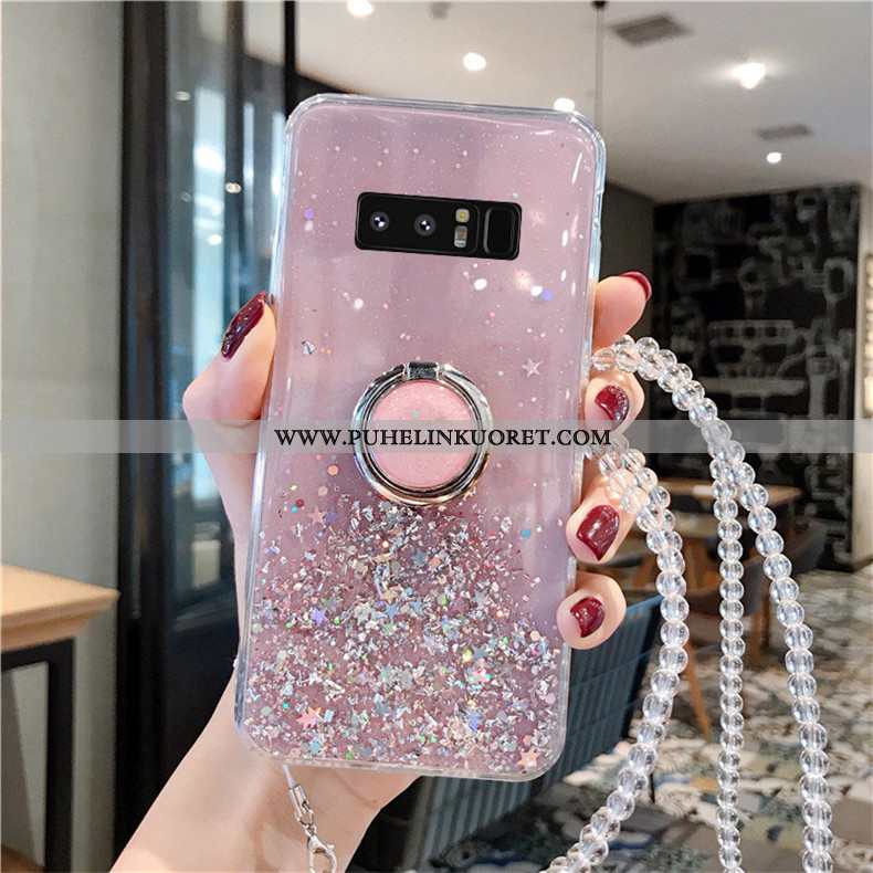 Kuoret, Kotelo Samsung Galaxy Note 8 Suuntaus Suojaus Kristalli Jauhe Rhinestone Inlay Pinkki