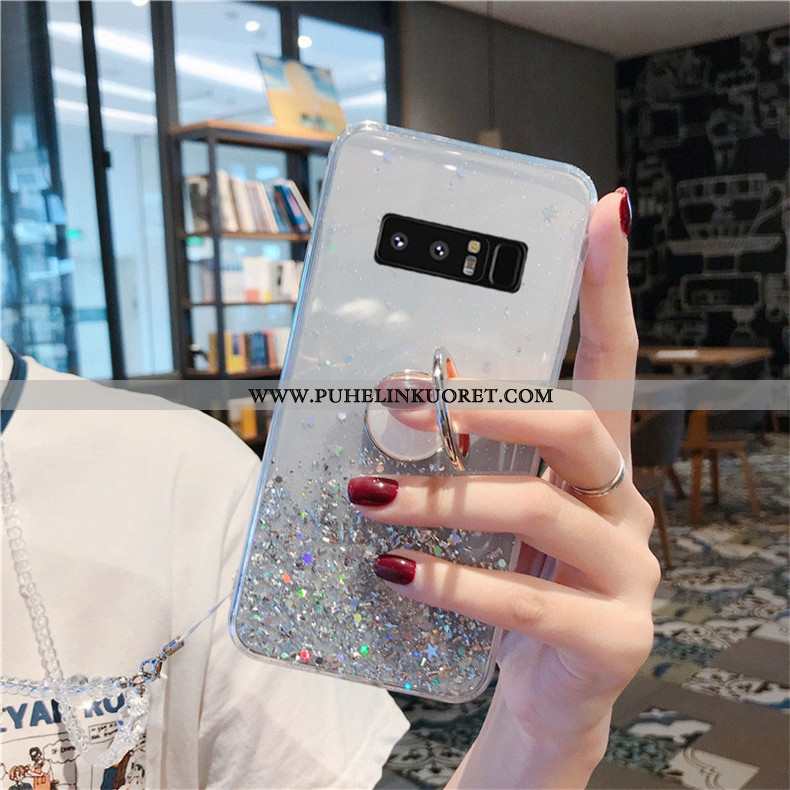 Kuoret, Kotelo Samsung Galaxy Note 8 Suuntaus Suojaus Kristalli Jauhe Rhinestone Inlay Pinkki