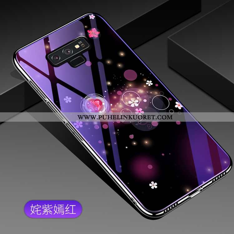 Kuori, Kuoret Samsung Galaxy Note 9 Lasi Tila Kotelo Puhelimen Kuori Violetti