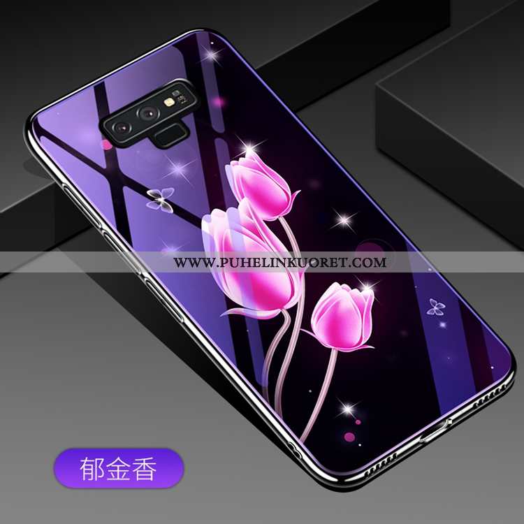 Kuori, Kuoret Samsung Galaxy Note 9 Lasi Tila Kotelo Puhelimen Kuori Violetti