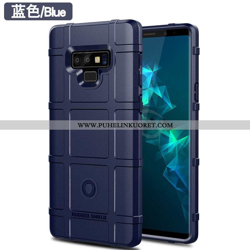 Kotelo, Kuori Samsung Galaxy Note 9 Suojaus Pesty Suede Murtumaton Puhelimen Musta Mustat