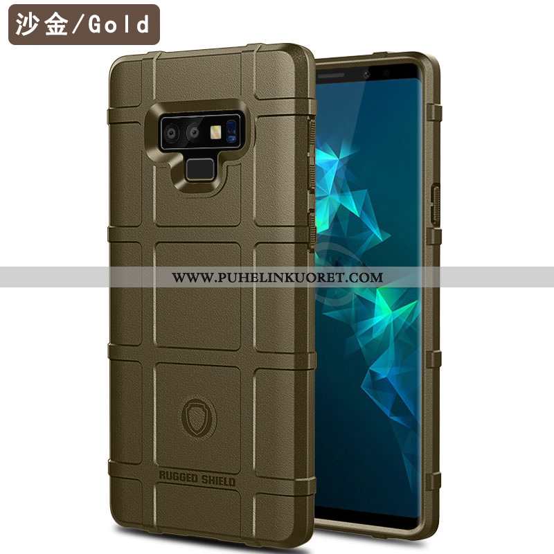 Kotelo, Kuori Samsung Galaxy Note 9 Suojaus Pesty Suede Murtumaton Puhelimen Musta Mustat