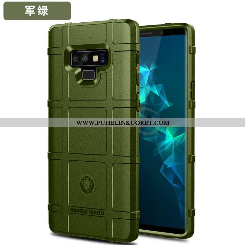 Kotelo, Kuori Samsung Galaxy Note 9 Suojaus Pesty Suede Murtumaton Puhelimen Musta Mustat