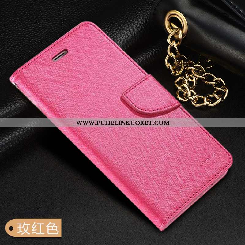 Kuori, Kuoret Samsung Galaxy Note20 Nahkakuori Kukkakuvio Mulberry Silkki Kuori Puhelimen Pinkki