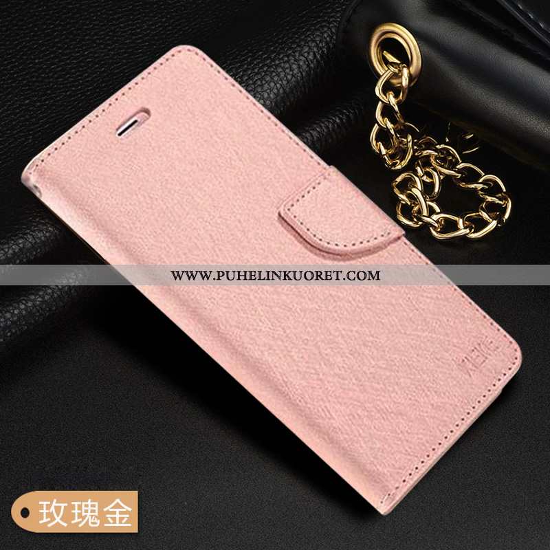 Kuori, Kuoret Samsung Galaxy Note20 Nahkakuori Kukkakuvio Mulberry Silkki Kuori Puhelimen Pinkki