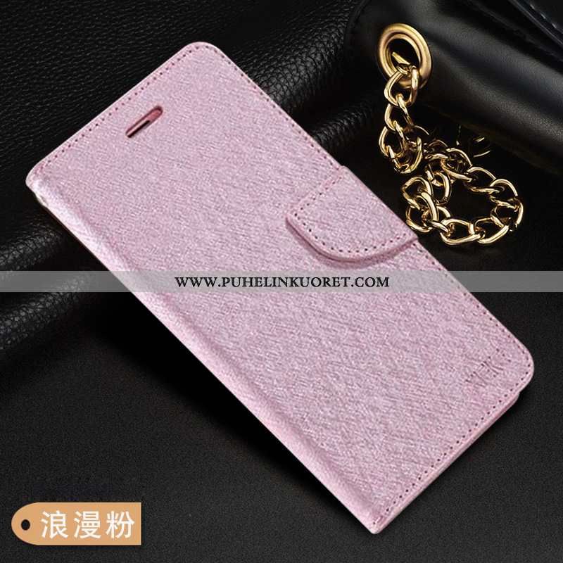 Kuori, Kuoret Samsung Galaxy Note20 Nahkakuori Kukkakuvio Mulberry Silkki Kuori Puhelimen Pinkki