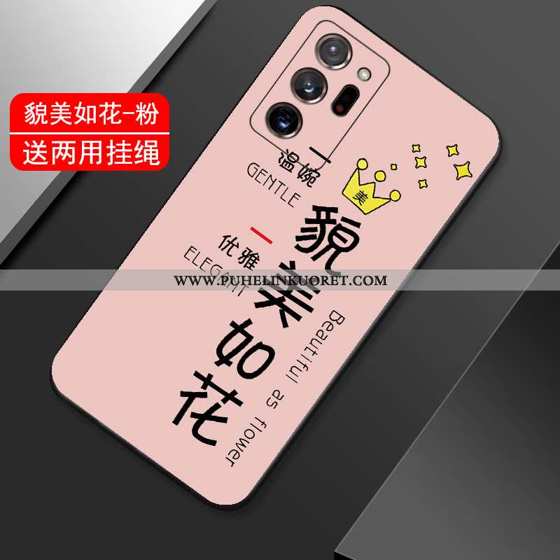 Kotelo, Kuori Samsung Galaxy Note20 Ultra Silikoni Luova Ultra All Inclusive Murtumaton Pinkki