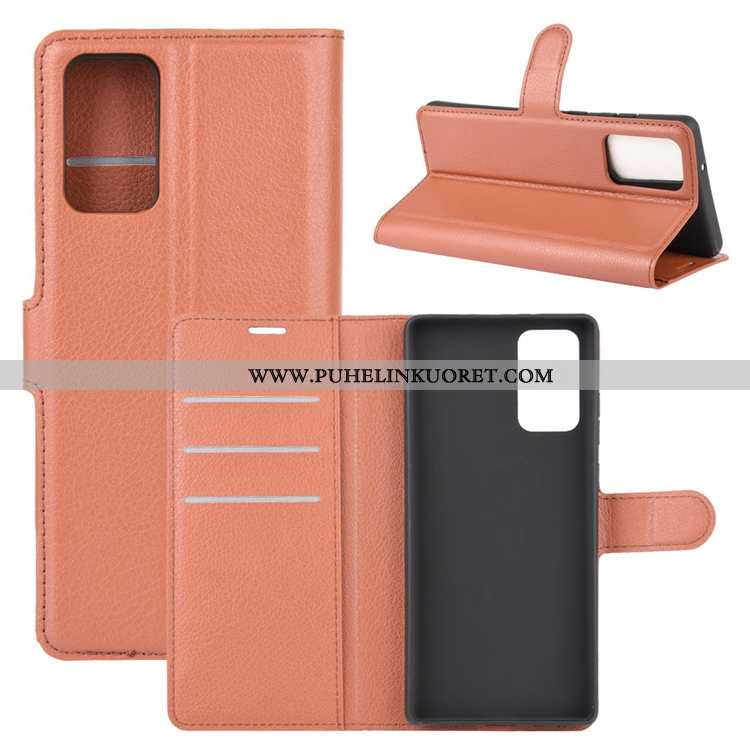 Kuori, Kuoret Samsung Galaxy Note20 Ultra Nahkakuori Pesty Suede Puhelimen Kuori Jauhe Pinkki