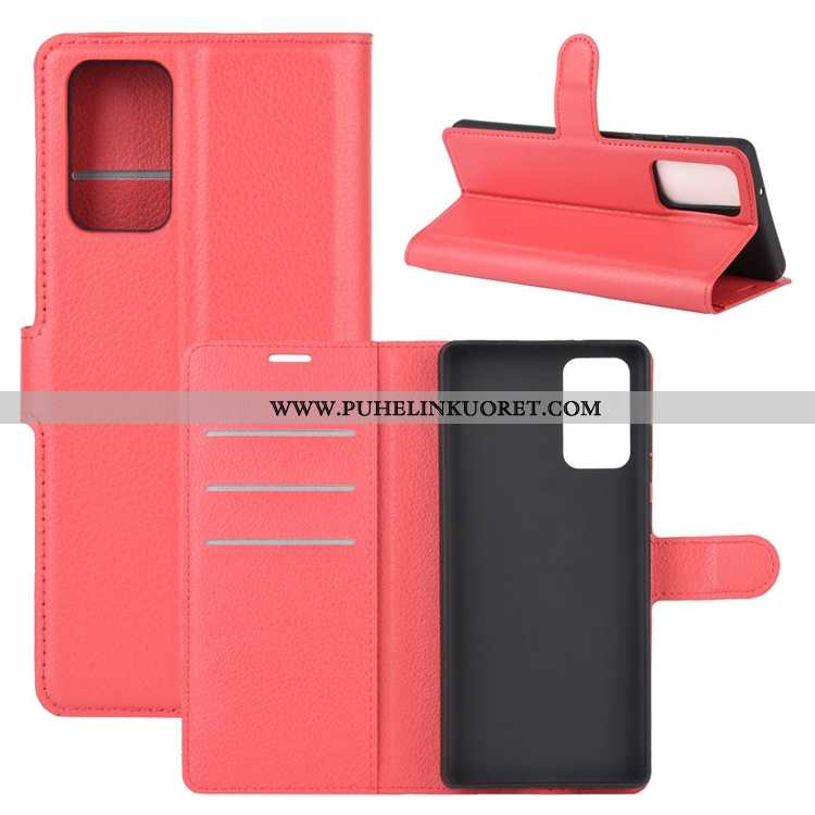 Kuori, Kuoret Samsung Galaxy Note20 Ultra Nahkakuori Pesty Suede Puhelimen Kuori Jauhe Pinkki