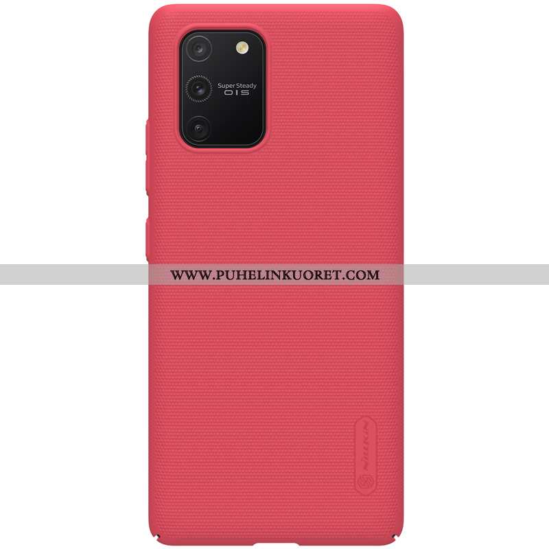 Kotelo, Kuori Samsung Galaxy S10 Lite Suojaus Pesty Suede Sininen Ultra