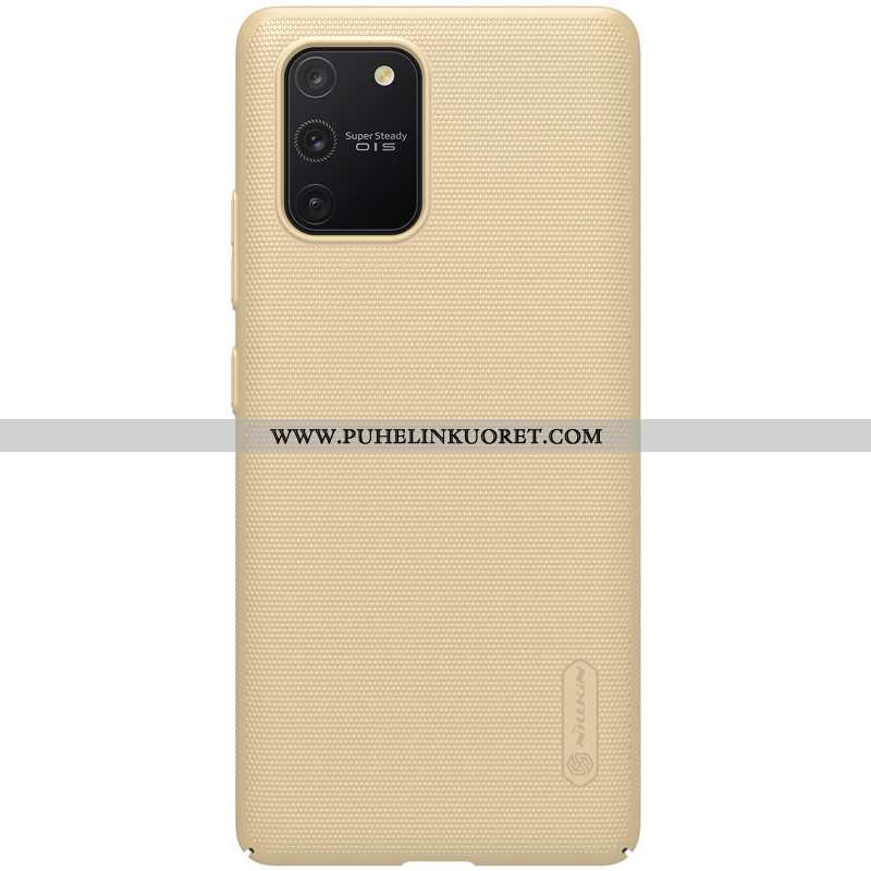 Kotelo, Kuori Samsung Galaxy S10 Lite Suojaus Pesty Suede Sininen Ultra