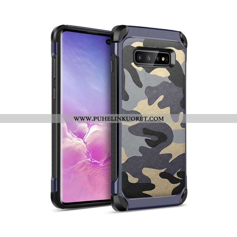 Kuori, Kuoret Samsung Galaxy S10 Suuntaus Silikonikuori Puhelimen Suupaltti Suojaus Sininen