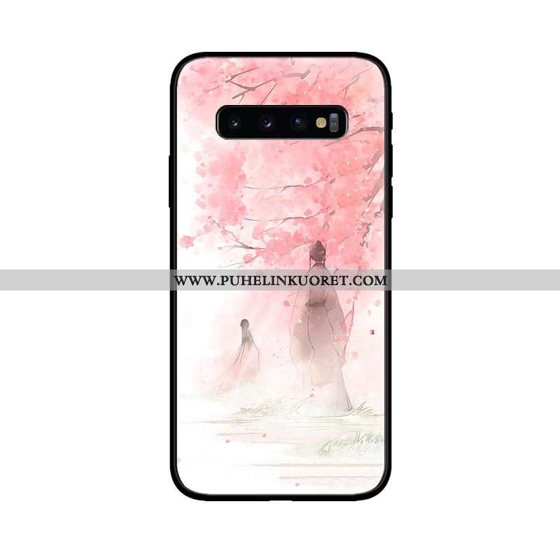 Kuori, Kuoret Samsung Galaxy S10 Pesty Suede Suuntaus Pehmeä Neste Silikoni Murtumaton Tummansiniset