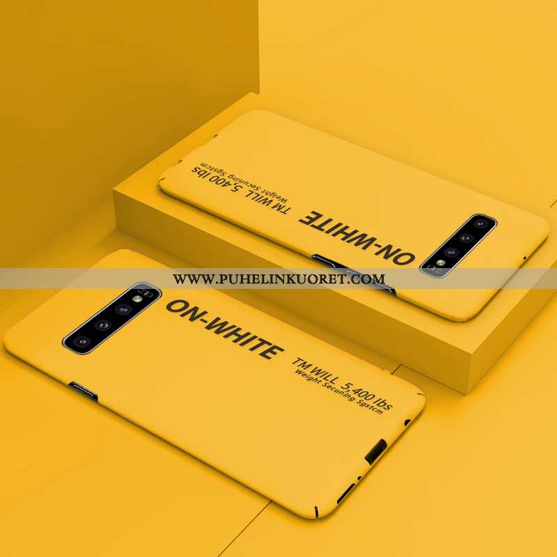 Kuori, Kuoret Samsung Galaxy S10+ Suuntaus Ultra Kova Tila Luova Keltaiset