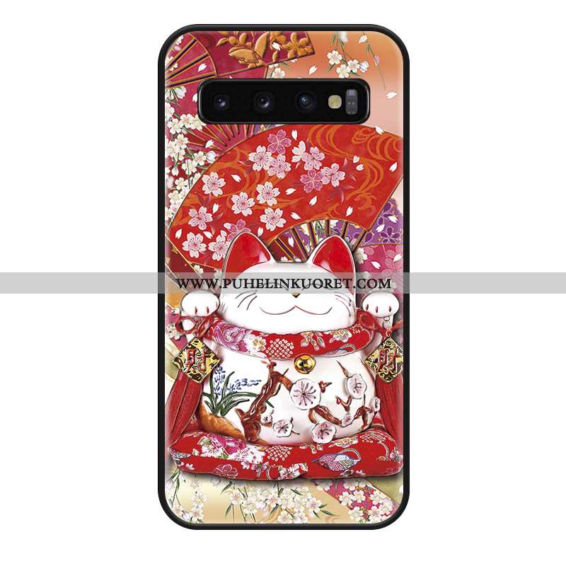 Kuori, Kuoret Samsung Galaxy S10+ Silikoni Suojaus Luova Ripustettavat Koristeet Suuntaus Pinkki