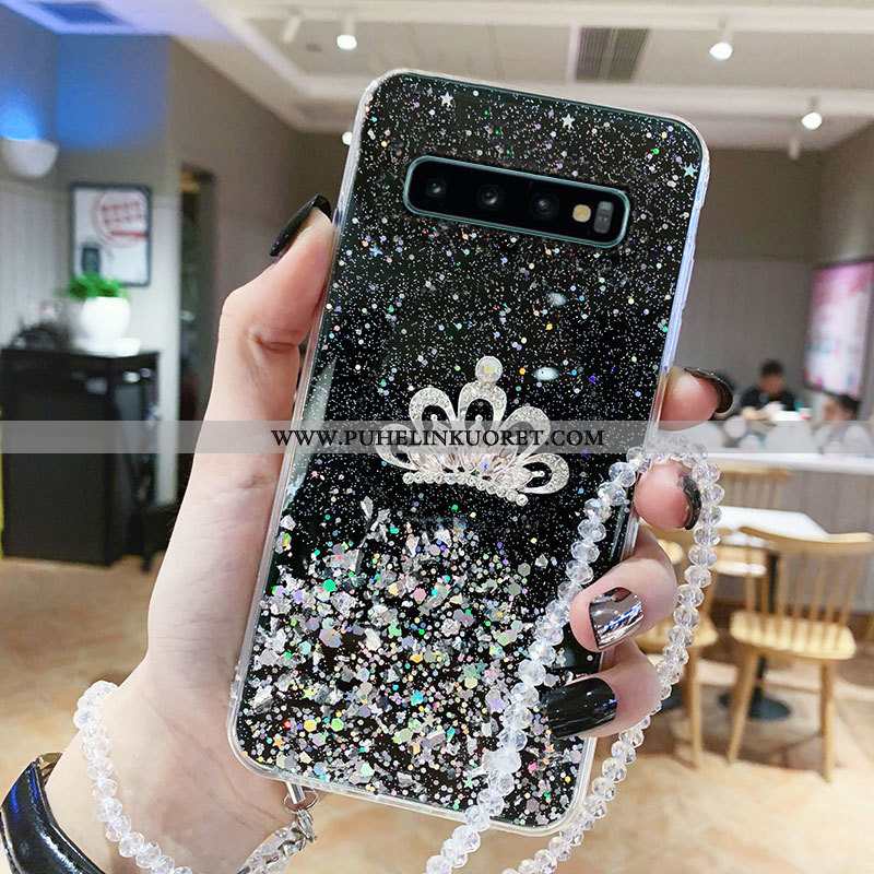 Kuori, Kuoret Samsung Galaxy S10+ Suojaus Kristalli Tähti Suuntaus Puhelimen Mustat