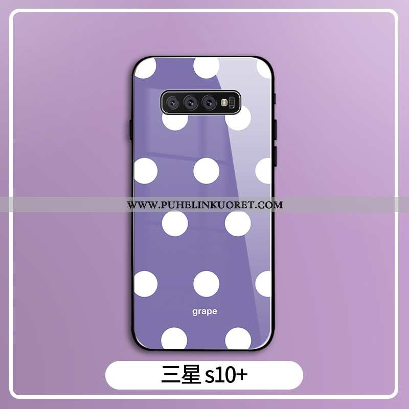 Kotelo, Kuori Samsung Galaxy S10+ Tila Silikoni Peili Kotelo Net Red Violetti