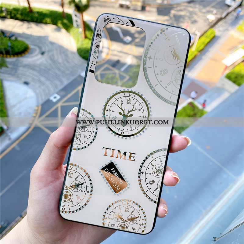 Kuoret, Kotelo Samsung Galaxy S20 Ultra Lasi Ylellisyys Kova Rhinestone Inlay Tähti Valkoinen