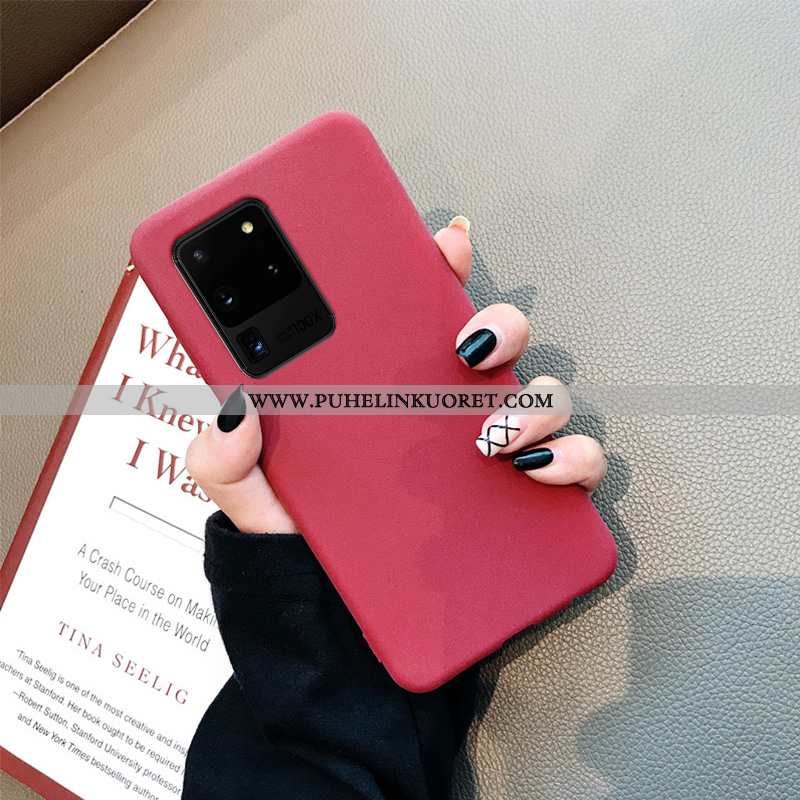 Kuori, Kuoret Samsung Galaxy S20 Ultra Pesty Suede Suuntaus Puhelimen Uusi Silikoni Mustat