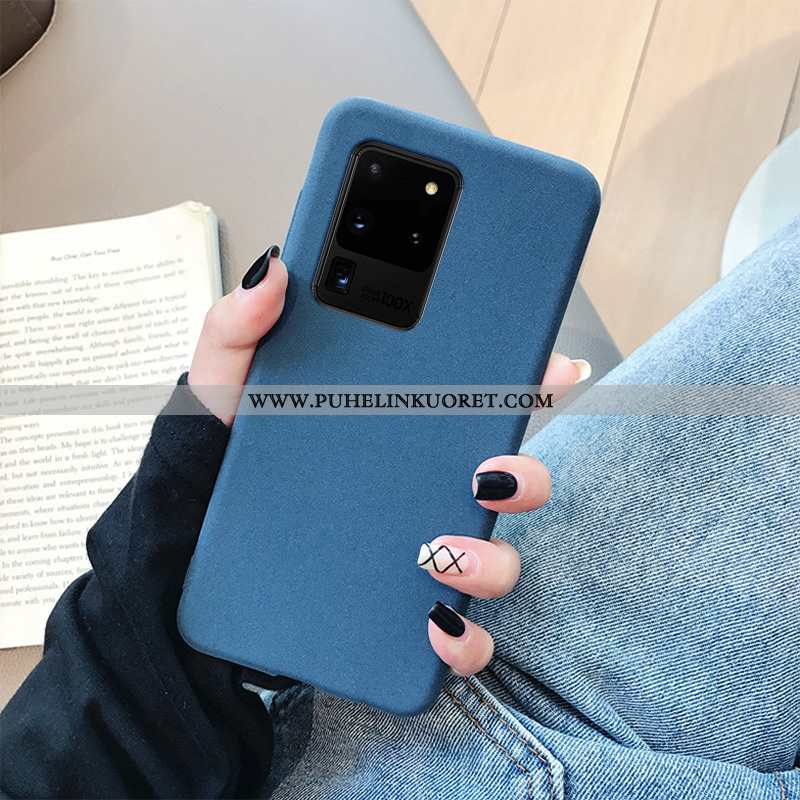 Kuori, Kuoret Samsung Galaxy S20 Ultra Pesty Suede Suuntaus Puhelimen Uusi Silikoni Mustat