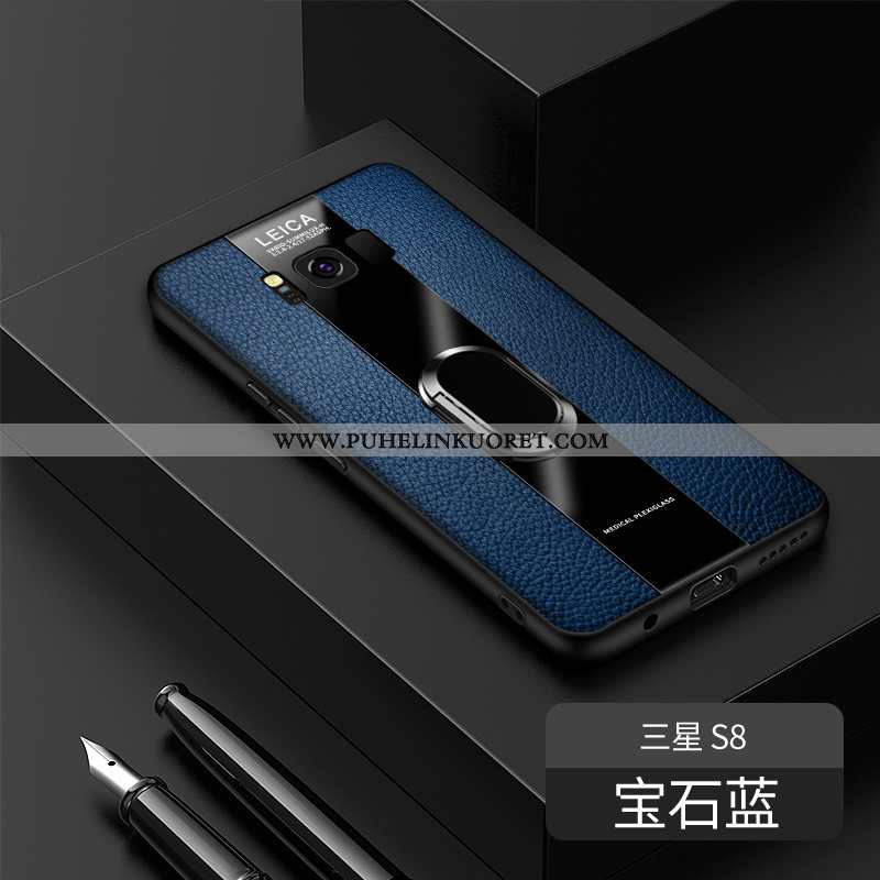 Kotelo, Kuori Samsung Galaxy S8 Suojaus Lasi Peili Ultra Persoonallisuus Sininen