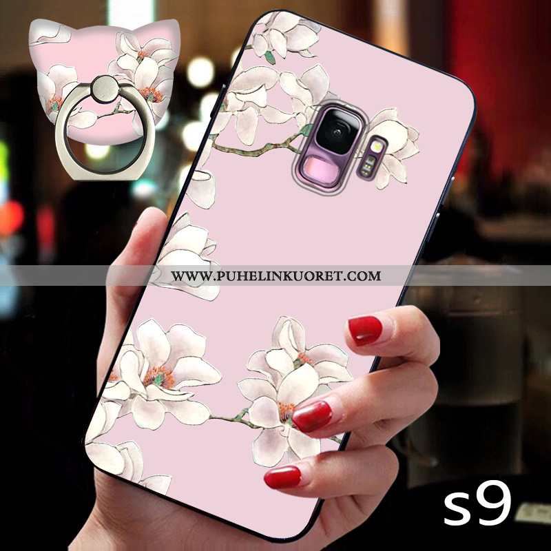 Kuori, Kuoret Samsung Galaxy S9 Valo Silikoni Pesty Suede Kuori Murtumaton Pinkki