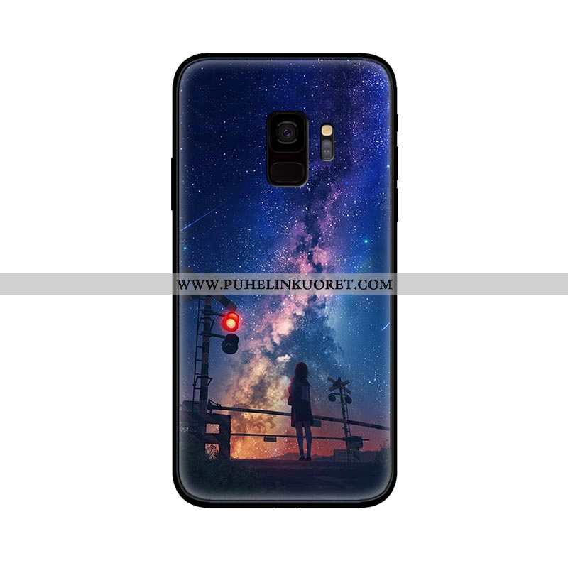 Kuori, Kuoret Samsung Galaxy S9 Silikoni Suojaus Violetti Puhelimen Pesty Suede