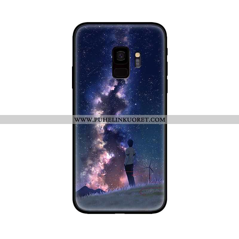 Kuori, Kuoret Samsung Galaxy S9 Silikoni Suojaus Violetti Puhelimen Pesty Suede